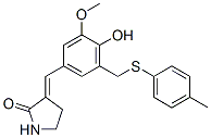 CAS#: 107788-15-8, (3E)-3-[[4-Hydroxy-3-Methoxy-5-[(4-Methylphenyl)Sulfanylmethyl]Phenyl]Methylidene]Pyrrolidin-2-One