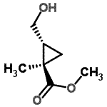 CAS 登录号：107805-14-1， 甲基(1R,2R)-2-(羟基甲基)-1-甲基环丙烷羧酸酯