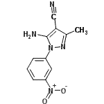 CAS 登录号：107842-58-0， 5-氨基-3-甲基-1-(3-硝基苯基)吡唑-4-甲腈