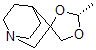 CAS 登录号：107869-78-3， (2R)-2-甲基螺[1,3-二氧戊环-4,8'-1-氮杂双环[2.2.2]辛烷]