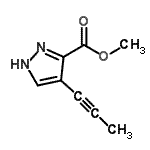 CAS#: 108038-99-9, Methyl 4-(1-Propyn-1-Yl)-1H-Pyrazole-3-Carboxylate