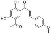 CAS 登录号:108051-26-9, (E)-1-(5-乙酰基-2,4-二羟基苯基)-3-(4-甲氧基苯基)丙-2-烯-1-酮