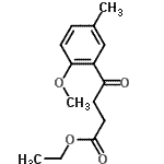 CAS 登录号：108124-66-9， 乙基4-(2-甲氧基-5-甲基苯基)-4-氧代丁酸酯