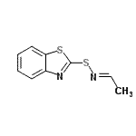 CAS 登录号：108128-14-9， (1E)-N-(1,3-苯并噻唑-2-基硫基)乙烷亚胺