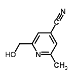 CAS#: 108129-25-5, 2-(Hydroxymethyl)-6-Methylisonicotinonitrile