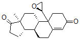 CAS 登录号：108180-14-9， (8R,9S,13S,14S)-13-甲基-10-[(2R)-环氧乙烷-2-基]-2,6,7,8,9,11,12,14,15,16-十氢-1H-环戊二烯并[a]菲-3,17-二酮
