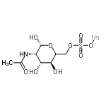 CAS#: 108321-79-5, Sodium (5xi)-2-Acetamido-2-Deoxy-6-O-Sulfonato-beta-D-Lyxo-Hexopyranose