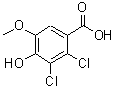 CAS#: 108544-97-4, 2,3-Dichloro-4-Hydroxy-5-Methoxybenzoic Acid