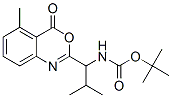CAS 登录号：108562-42-1， N-[(1S)-2-甲基-1-(5-甲基-4-氧代-3,1-苯并恶嗪-2-基)丙基]氨基甲酸叔-丁基酯