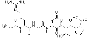 CAS 登录号：108682-58-2， 甘氨酰-N<sup>5</sup>-(二氨基亚甲基)-L-鸟氨酰甘氨酰-L-alpha-天冬氨酰-L-苏氨酰-L-脯氨酸