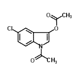 CAS 登录号：108761-32-6， 1-乙酰基-5-氯-1H-吲哚-3-基乙酸酯