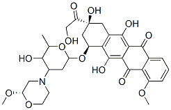 CAS#: 108943-08-4, (7S,9S)-6,9,11-Trihydroxy-9-(2-Hydroxyacetyl)-7-[5-Hydroxy-4-[(2S)-2-Methoxymorpholin-4-Yl]-6-Methyloxan-2-Yl]Oxy-4-Methoxy-8,10-Dihydro-7H-Tetracene-5,12-Dione