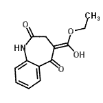 CAS 登录号：108993-98-2， (4E)-4-[乙氧基(羟基)亚甲基]-3,4-二氢-1H-1-苯并氮杂卓-2,5-二酮