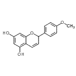 CAS 登录号：1090-74-0， 2-(4-甲氧基苯基)-2H-苯并吡喃-5,7-二醇