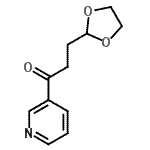 CAS 登录号：109065-57-8， 3-(1,3-二氧戊环-2-基)-1-(3-吡啶基)-1-丙酮