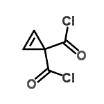 CAS 登录号：109154-75-8， 2-环丙烯-1,1-二甲酰氯