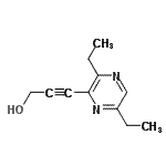 CAS 登录号：109191-89-1， 3-(3,6-二乙基-2-吡嗪基)-2-丙炔-1-醇