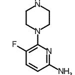 CAS 登录号：109203-43-2， 5-氟-6-(1-哌嗪基)-2-吡啶胺