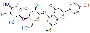 CAS 登录号：109232-76-0， 5-[(2S,3R,4R,5S,6R)-3,4-二羟基-6-(羟基甲基)-5-[(2S,3R,4R,5R,6S)-3,4,5-三羟基-6-甲基四氢吡喃-2-基]氧基四氢吡喃-2-基]氧基-7-羟基-2-(4-羟基苯基)苯并吡喃-4-酮