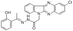 CAS#: 109322-06-7, 2-(2-Chloroindolo[2,3-b]Quinoxalin-6-Yl)-N'-[(1E)-1-(6-Oxo-1-Cyclohexa-2,4-Dienylidene)Ethyl]Acetohydrazide