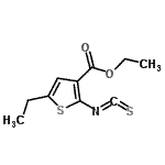 CAS 登录号：109343-21-7， 乙基5-乙基-2-异硫氰酸基-3-噻吩羧酸酯