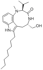 CAS 登录号：109346-66-9， 7-Octylindolactam V