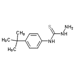 CAS 登录号：109509-79-7， N-[4-(2-甲基-2-丙基)苯基]肼基硫代甲酰胺