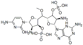 CAS 登录号：109679-54-1， 5'-磷酰-(3'-氨基-3'-脱氧鸟苷酰)-(3'-5')-3'-氨基-3'-脱氧胞苷
