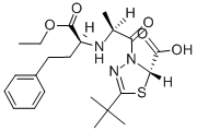 CAS#: 109683-61-6, 5-Tert-Butyl-3-[2-[(1-Ethoxy-1-Oxo-4-Phenylbutan-2-Yl)Amino]Propanoyl]-2H-1,3,4-Thiadiazole-2-Carboxylic Acid