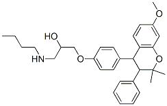 CAS#: 109736-12-1, 1-Butylamino-3-[4-(7-Methoxy-2,2-Dimethyl-3-Phenylchroman-4-Yl)Phenoxy]Propan-2-Ol