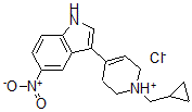 CAS 登录号：109793-76-2， 3-[1-(环丙基甲基)-3,6-二氢-2H-吡啶-1-鎓-4-基]-5-硝基-1H-吲哚氯化物