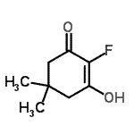 CAS 登录号：109801-21-0， 2-氟-3-羟基-5,5-二甲基-2-环己烯-1-酮