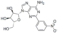 CAS 登录号：109875-47-0， (2R,3R,4S,5R)-2-[6-氨基-2-(3-硝基苯基)嘌呤-9-基]-5-(羟基甲基)四氢呋喃-3,4-二醇