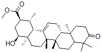 CAS 登录号：109974-21-2， 3-氧代-22-羟基乌苏-12-烯-30-酸甲酯