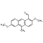 CAS#: 110038-62-5, 2,6-Dimethoxy-10-Methyl-1-Anthracenecarbaldehyde