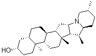 CAS 登录号：11004-30-1， (22S,25R)-5alpha-茄甾-3beta-醇