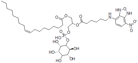 CAS 登录号：110121-15-8， [3-[羟基-[(2S,3S,5R,6S)-2,3,4,5,6-五羟基环己基]氧基磷酰]氧基-2-[6-[(4-硝基-1,3-二氢-2,1,3-苯并恶二唑-7-基)氨基]己酰氧基]丙基](Z)-十八碳-9-烯酸酯