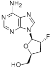 CAS 登录号：110143-05-0， [(2S,4R,5R)-5-(6-氨基嘌呤-9-基)-4-氟四氢呋喃-2-基]甲醇