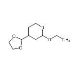 CAS 登录号：110257-06-2， 4-(1,3-二氧戊环-2-基)-2-乙氧基四氢-2H-吡喃