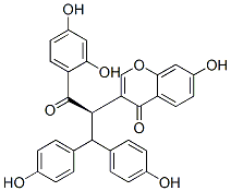 CAS 登录号：110383-39-6， 3-[1-(2,4-二羟基苯基)-3,3-二(4-羟基苯基)-1-氧代丙烷-2-基]-7-羟基苯并吡喃-4-酮
