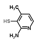 CAS 登录号：110402-27-2， 2-氨基-4-甲基-3-吡啶硫醇