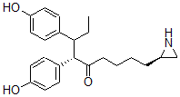 CAS 登录号：110576-20-0， (6S)-1-[(2R)-氮丙啶-2-基]-6,7-二(4-羟基苯基)壬烷-5-酮