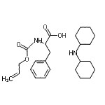 CAS 登录号：110637-43-9， N-[(烯丙氧基)羰基]-L-苯丙氨酸-N-环己基环己胺(1:1)