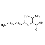 CAS 登录号：110660-90-7， N-[(2E,4E)-2,4-己二烯酰基]-D-缬氨酸