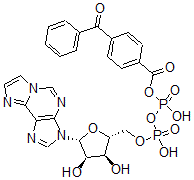 CAS#: 110682-84-3, [[[(2R,3S,4R,5R)-3,4-Dihydroxy-5-Imidazo[2,1-f]Purin-3-Yloxolan-2-Yl]Methoxy-Hydroxyphosphoryl]Oxy-Hydroxyphosphoryl] 4-(Benzoyl)Benzoate