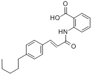 CAS 登录号：110683-10-8， 2-[3-(4-戊基苯基)丙-2-烯酰氨基]苯甲酸