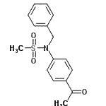CAS 登录号：110698-70-9， N-(4-乙酰基苯基)-N-苄基甲烷磺酰胺
