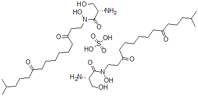 CAS 登录号：11075-87-9， 脂黄霉素硫酸盐(2:1)