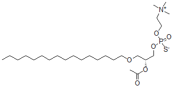 CAS 登录号：110786-03-3， 2-[[(2R)-2-乙酰氧基-3-十六碳氧基丙氧基]-氧代硫代膦酰]氧乙基-三甲基铵