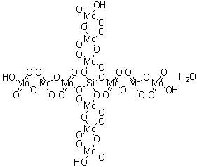 CAS 登录号:11089-20-6, 12-硅钼蓝水合物